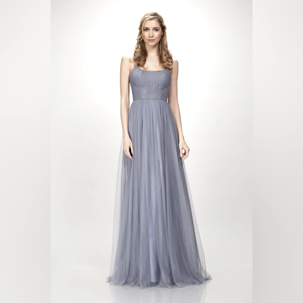 Theia 910120 Sea Blue Tulle Dress